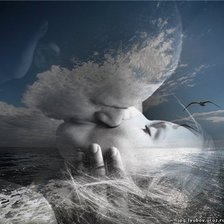 Схема вышивки «любовь, море, небо»