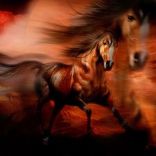 Схема вышивки «жеребец»