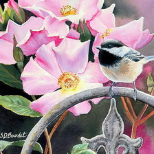 Схема вышивки «птичка»