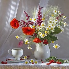 Схема вышивки «маки»