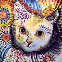 Схема вышивки «Кошка»