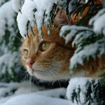 Схема вышивки «В снегу»