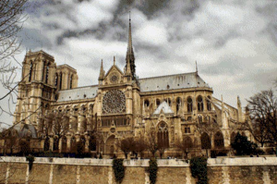 Собор Парижской богоматери - собор, париж, готика - предпросмотр