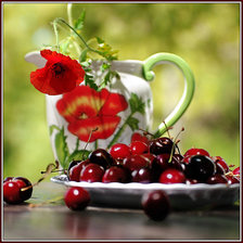 черешня и маки