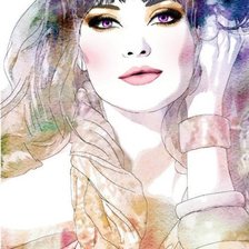 Схема вышивки «барышня»