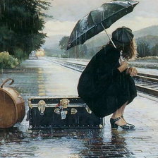 Схема вышивки «ожидание»