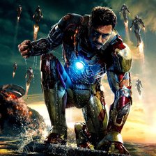 Схема вышивки «железный человек»