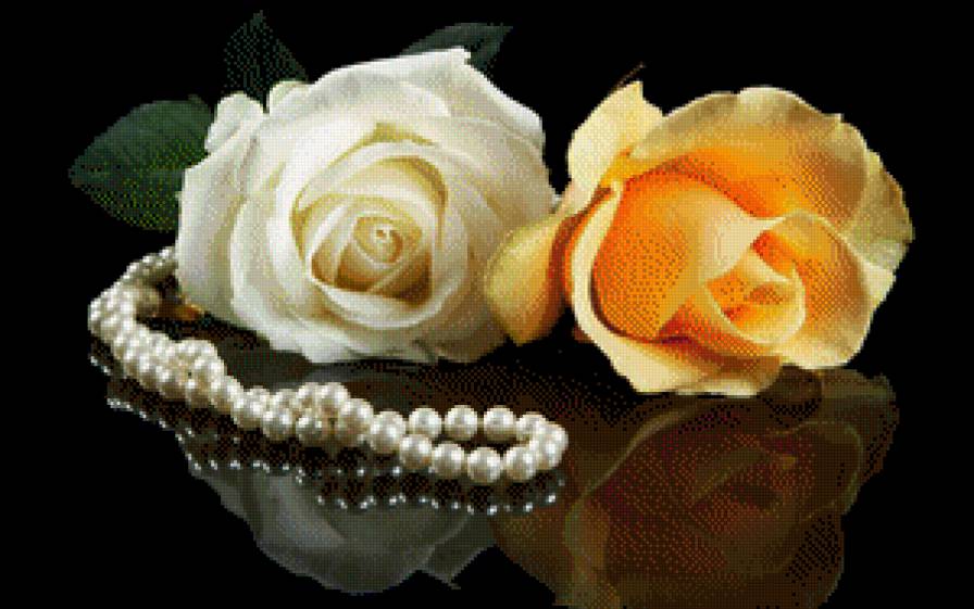 натюрморт - натюрморт, картина, розы, цветы - предпросмотр