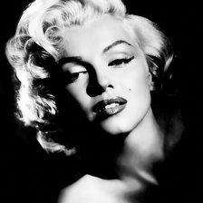 Схема вышивки «Мерилин Монро»