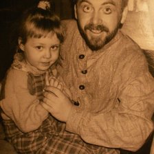 Схема вышивки «с папой»