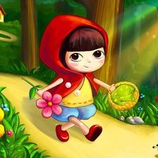 Схема вышивки «Красная Шапочка»