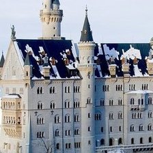 Схема вышивки «замок»