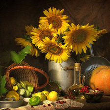 Схема вышивки «осенний натюрморт.»