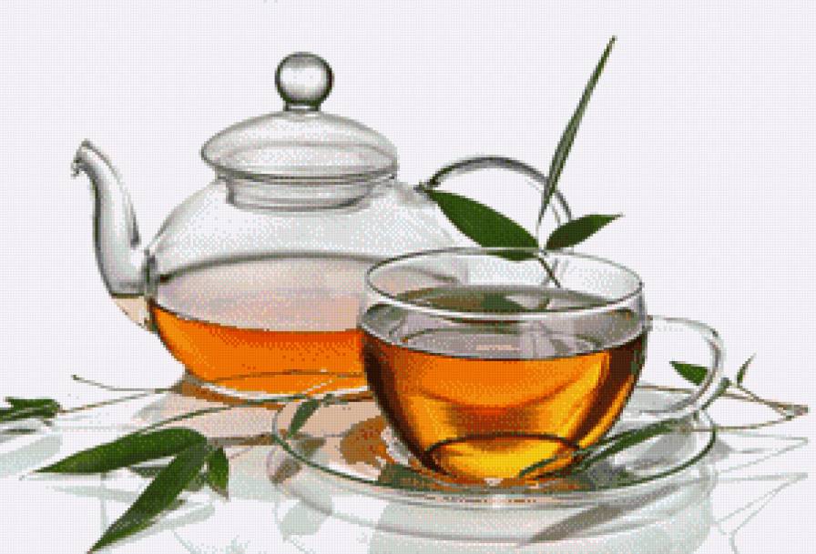 Чай - натюрморт в кухню - предпросмотр