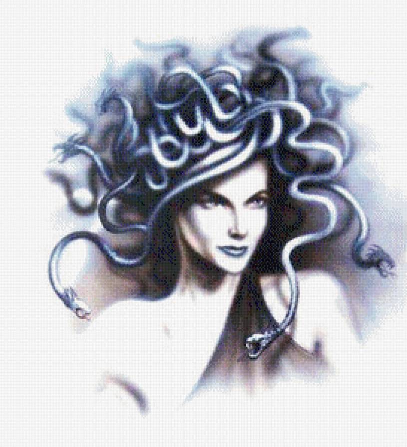 Медуза Горгона - женщина, фэнтази, миф - предпросмотр