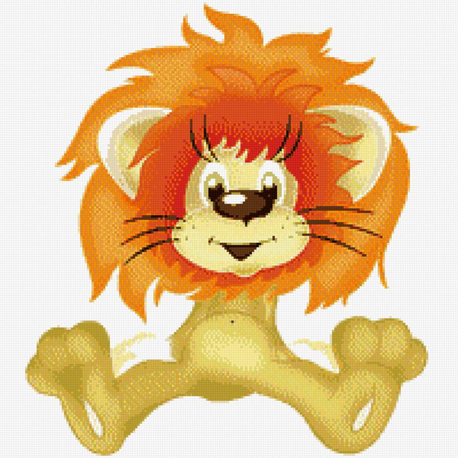 лева - животное, детское - предпросмотр