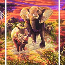 Схема вышивки «Африка»