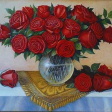 Схема вышивки «Букет роз»