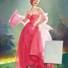 Схема вышивки «ретро»