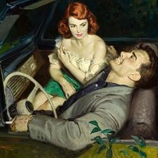 Схема вышивки «ретро»