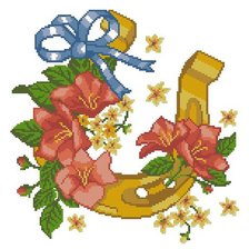 Схема вышивки «Подкова на счастье»