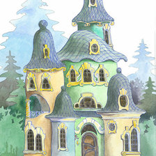 Схема вышивки «Домик»