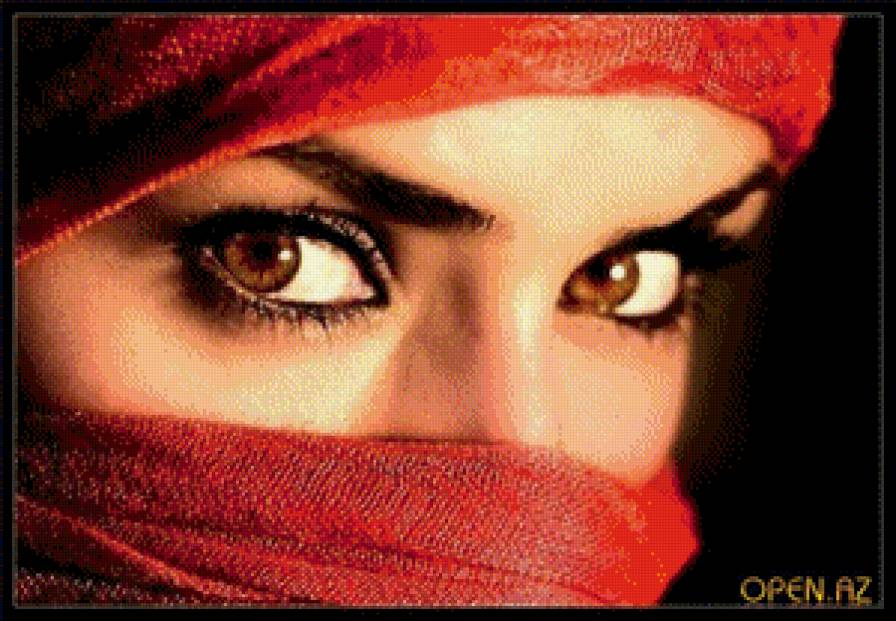 Взгляд - женщина, восток - предпросмотр