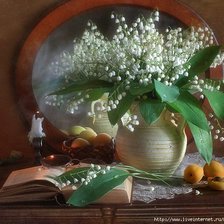 Схема вышивки «ландыши»