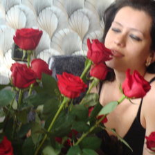 Схема вышивки «девушка с розами»