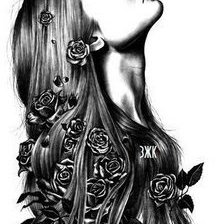 Схема вышивки «девушка»