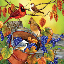 Схема вышивки «осень»