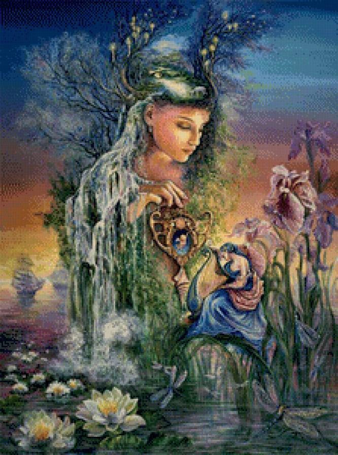 Повелительница  природы - девушка, природа, фэнтези, сказки - предпросмотр