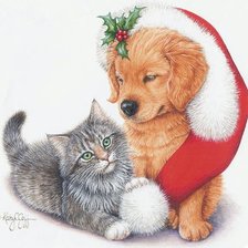 рождественские зверята