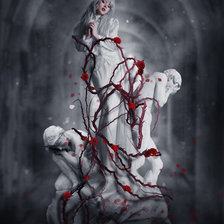 Схема вышивки «живая статуя»