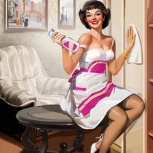 Схема вышивки «девушка»