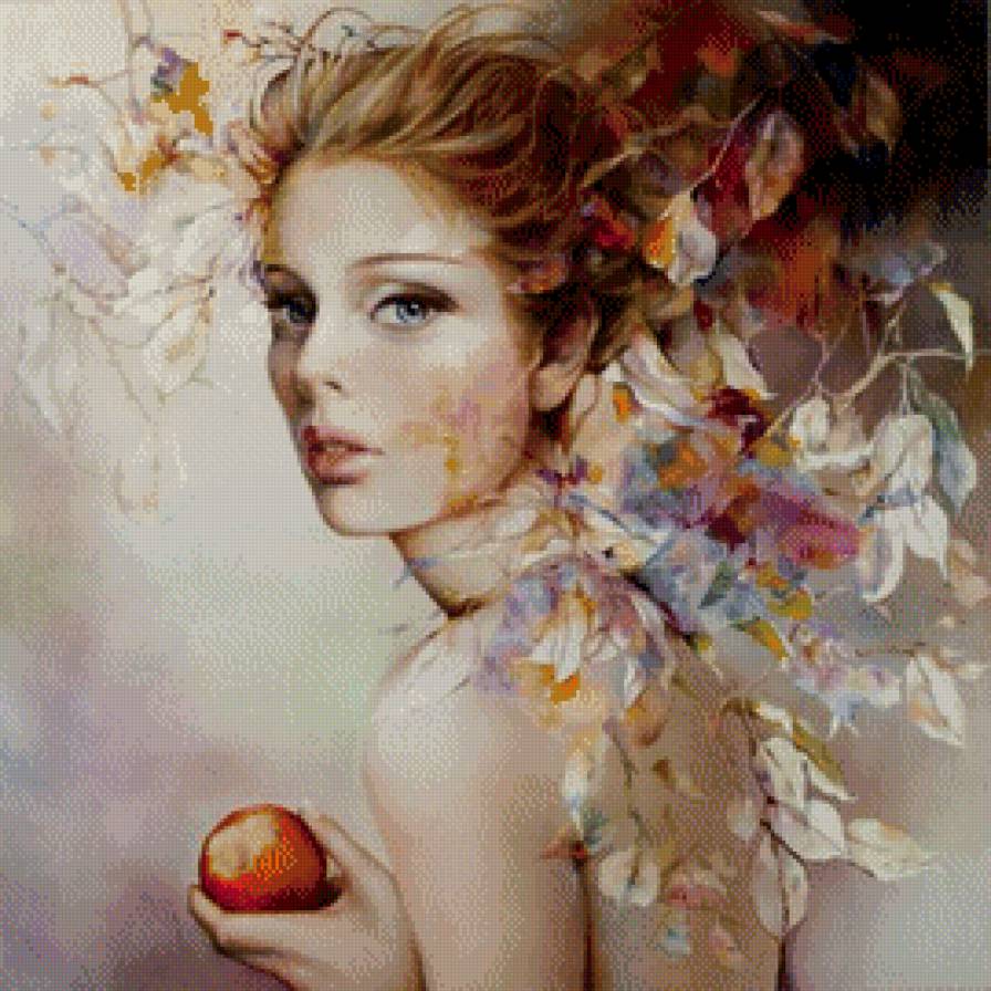 женский образ Wendy Ng - живопись, девушка, женский образ, люди - предпросмотр