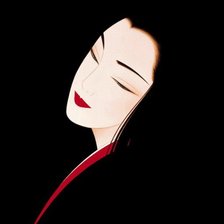 Схема вышивки «женский образ  Ichiro Tsuruta»