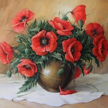 Схема вышивки «Маки 2»