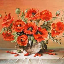 Схема вышивки «Маки 3»