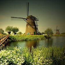 Схема вышивки «мельница»