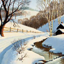 Схема вышивки «серия: зима»