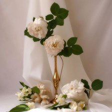 Схема вышивки «белые цветы»