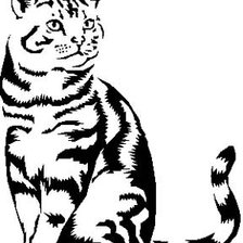 Схема вышивки «Кот»