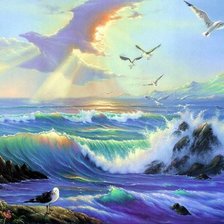 Схема вышивки «Картина Джима Уоррена»