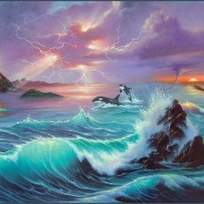 Схема вышивки «Картина Джима Уоррена»