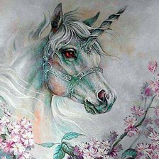 Схема вышивки «Единорог»