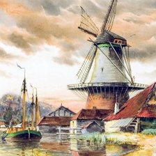 Схема вышивки «ветряная мельница»