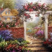 Схема вышивки «пейзаж»