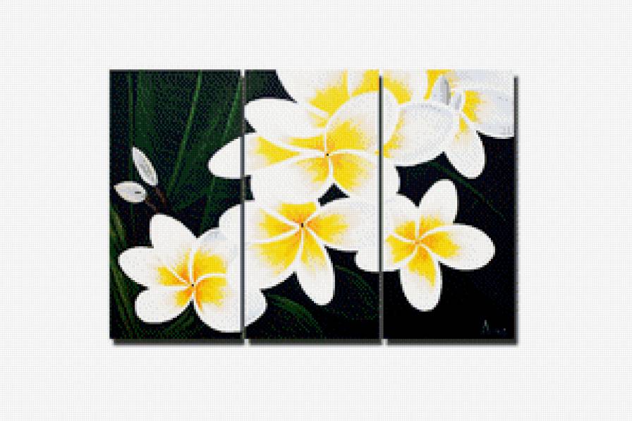 полиптих "Цветы" - полиптих, цветы - предпросмотр