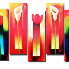 Схема вышивки «полиптих "тюльпаны"»